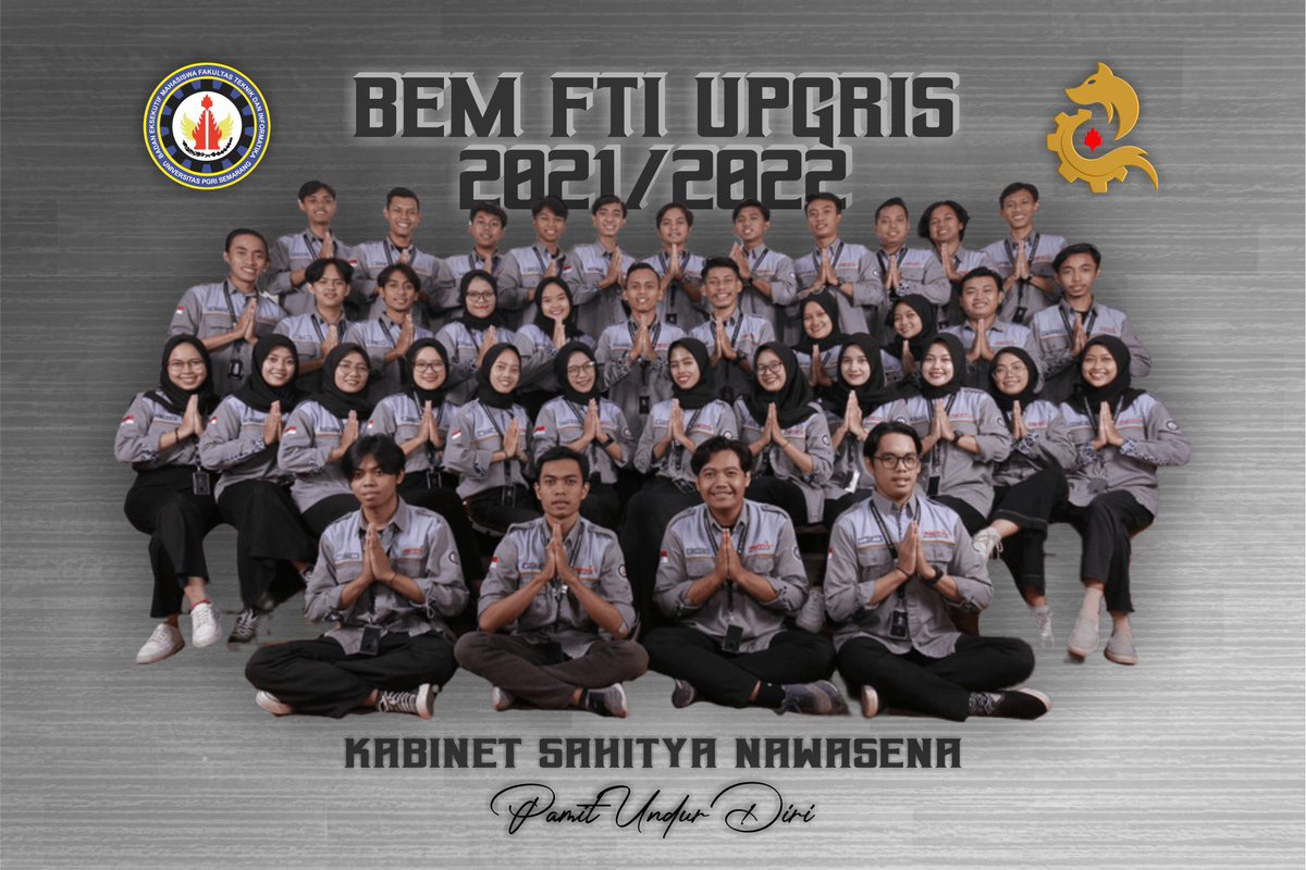 bemfti_upgris's tweet photo. Goodbye may seems forever. 
Farewell is like the end, but in my heart is the memory and there you will always be. Dengan ini kami seluruh pengurus BEM FTI Kabinet Sahitya Nawasena Pamit Undur Diri, mohon maaf jika ada kesalahan kata dan perbuatan selama berjalannya BEM FTI 2022. https://t.co/cC4MKLGpCn