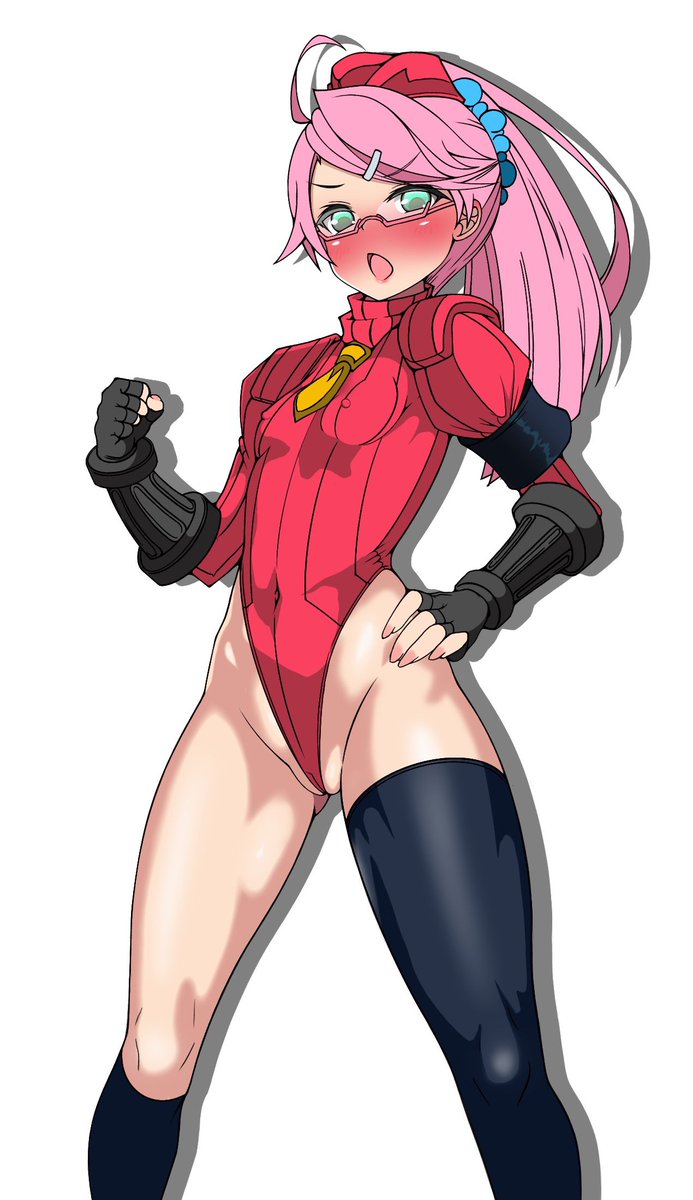 茉莉お嬢様の親衛隊コスのやつ

背景を白と青の市松模様にすると途端にコスプレ感増しましになる不思議…
差分はクロッチ幅キツキツ食い込みver 