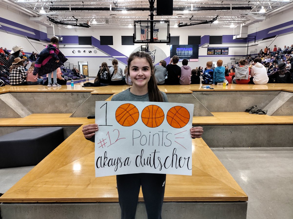 robmaske's tweet photo. Congratulations to Akaysa Duitscher for hitting the 1000 point mark tonight at GTRA! Akaysa is the 5th girl at PAC to join the 1000 point club!!!  Congrats!!!
@IGHSAU @AkaysaDuitscher https://t.co/RlvJZTKPQF
