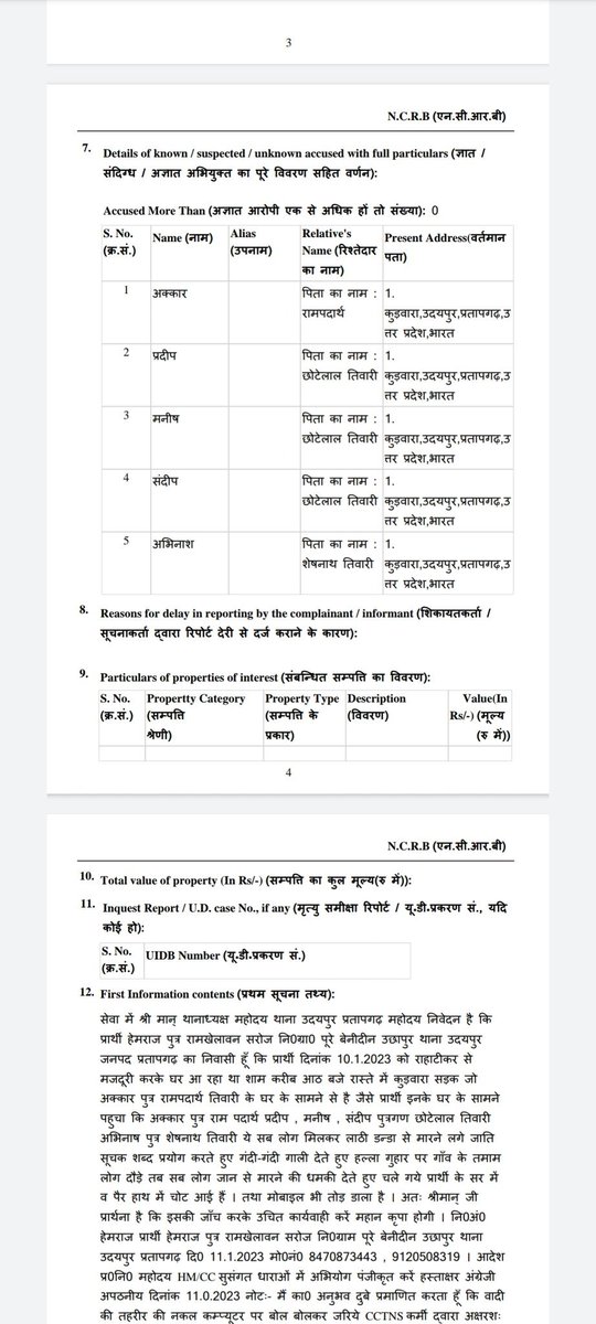 write2divya's tweet photo. मतलब हद ही हो गई है😡😡
बताया जा रहा है कि प्रतापगढ़ के थाना उदयपुर में घर में चोरी करने आये युवक को जब ब्राह्मण परिवार ने पकड़ लिया तो उसने SC ST एक्ट लगा दिया 
@Uppolice @pratapgarhpol सच है क्या? https://t.co/KwpQLBUsNA