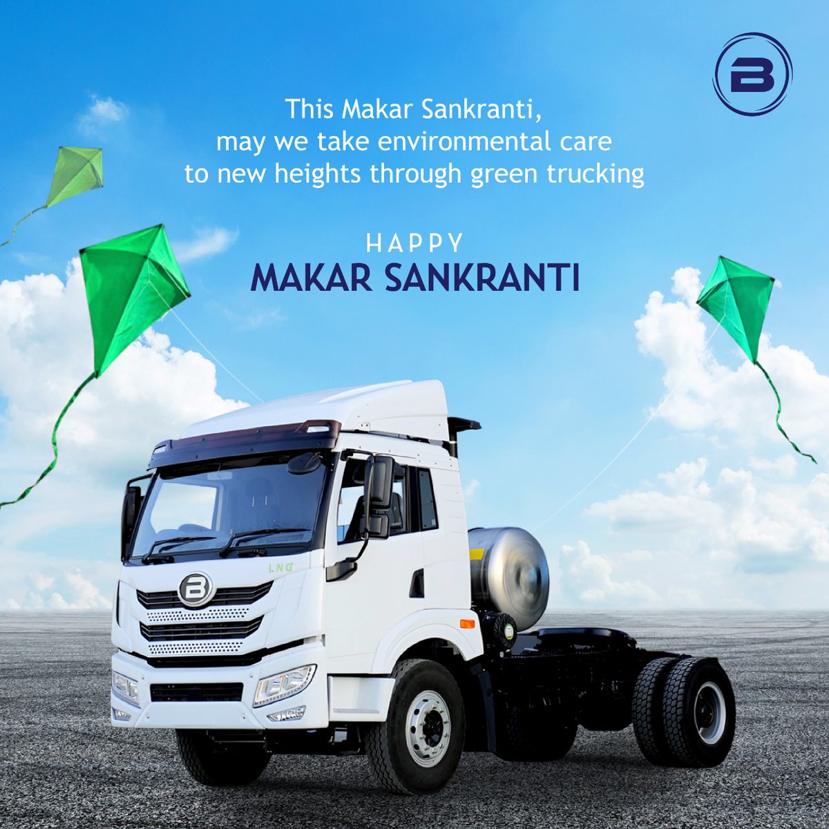 BlueEnergyMotor's tweet photo. We hope the winds of this auspicious day help your business fly its kite of success to new heights. Blue Energy Motors wishes you a very happy Makar Sankranti!
#makarsankranti2023 #cleanenergy #uttarayan #sustainability #PioneeringGreenTrucking #LetsPledgeBlue https://t.co/ruq9ZgTYmj