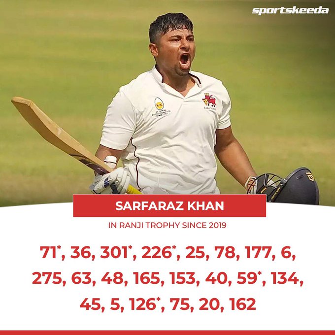 daing_yasir's tweet photo. I just hope Sarfaraz Khan should not become the next Sanju Samson going forward🤞
#sarfarazkhan #SanjuSamson #IndianCricketTeam @BCCI https://t.co/tPNLWGhH4B