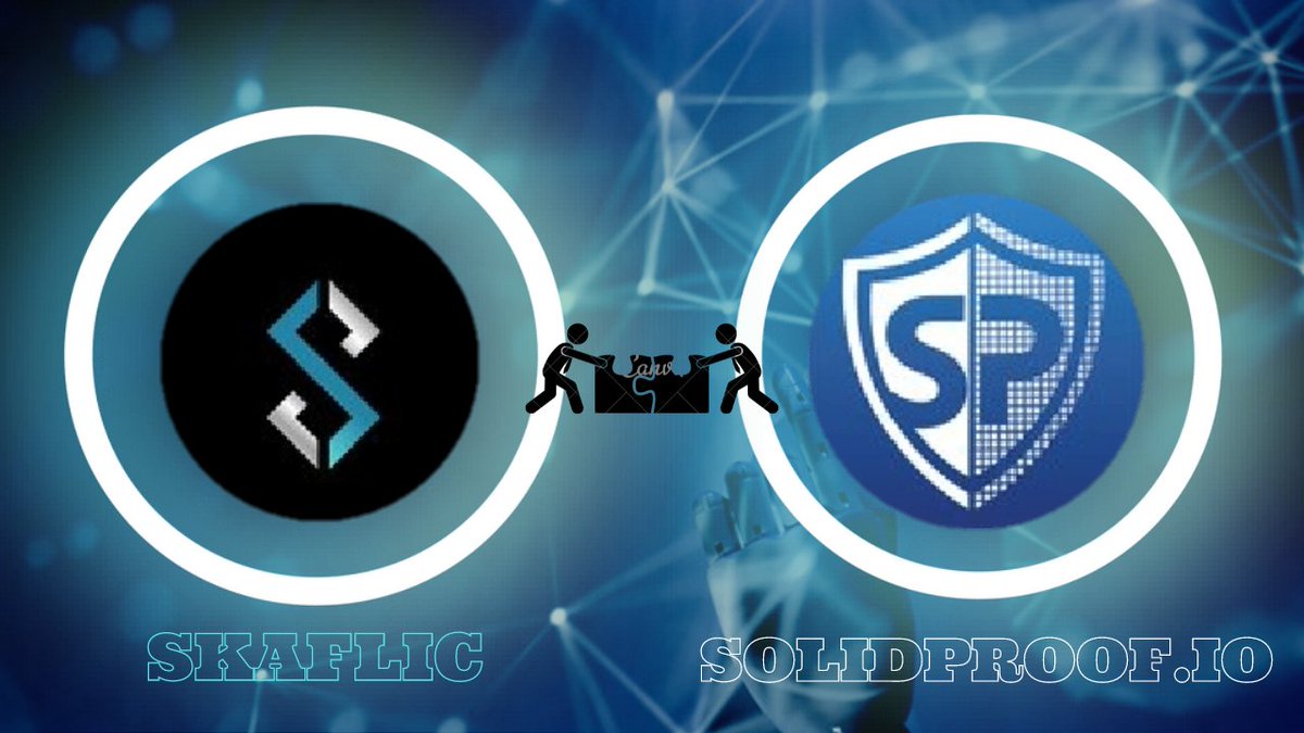 SSRRana2's tweet image. 📣 We are glad to announce #Skaflic's partnership with Blockchain Security and Smart Contract Auditor, @SolidProof_io. 

Rest assure that your investments are safe and secured with #Skaflic and #SolidProof.

Follow- @SkaflicOfficial
Stay Tuned for more updates.
$FLIC #partnership