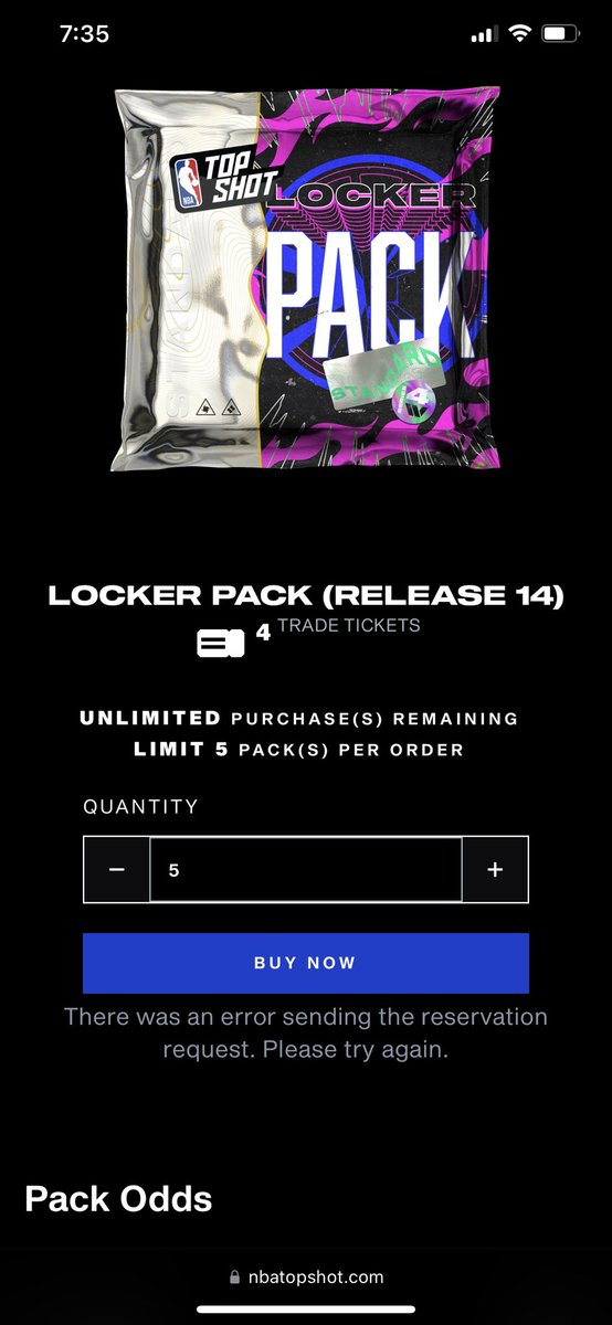 Z3CH_'s tweet photo. @NBATopShot So jealous of all these great locker pulls. Every time I try to buy I get an error. Already filed a help ticket (380938), can someone expedite that so I can get tipsy and rip packs w/ my friends? I’m making good progress on the first part but need help with the second… https://t.co/TCdY5GTP8R