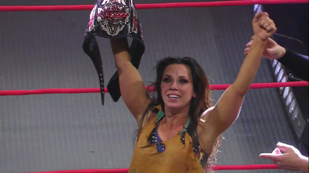 aj0314's tweet photo. ELEVEN TIME CHAMPION!!! STILL HERE!!! @MickieJames #HardcoreCountry #TheLastRodeo #MainEventMickie #FreakinLegend #HardToKill https://t.co/4hV5f9i9Mb