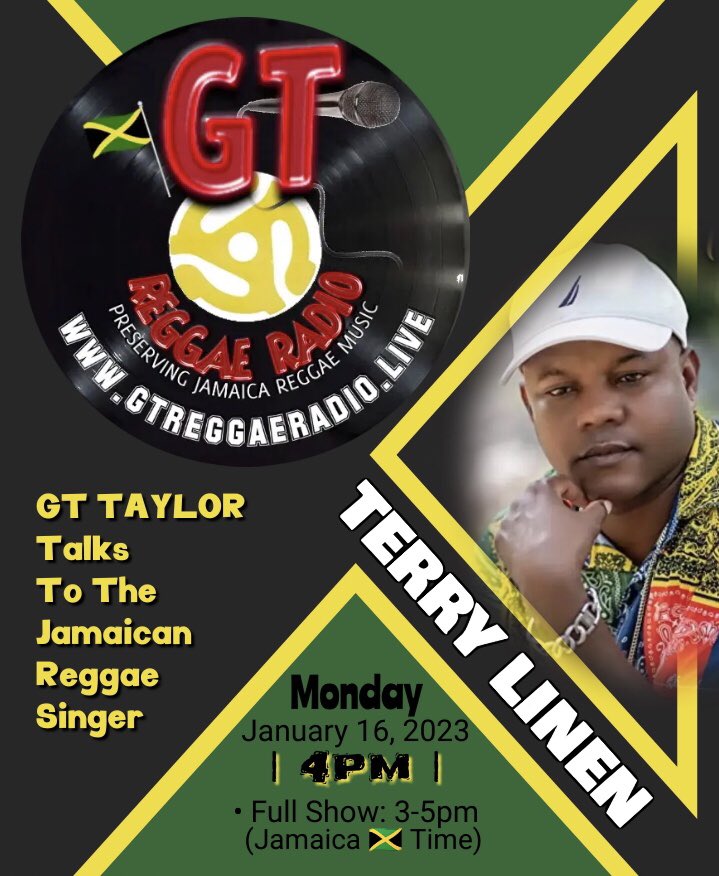 NickiNotNice's tweet photo. This #Monday #ReggaeMusic #Massive #TerryLinen #Reggae #Singer #Interview #GTDancehall #GTTaylor #Original #DancehallMaster #GTTaylor #OriginalDancehallMaster https://t.co/5aUgupCeCm