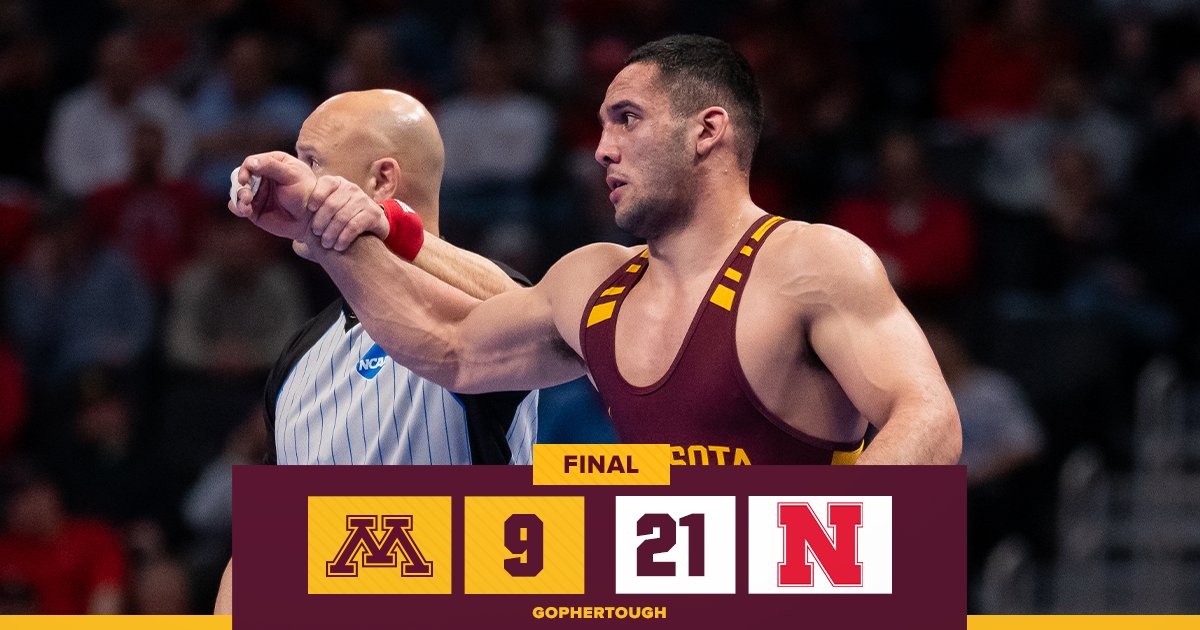 GopherWrestling's tweet photo. Final from Lincoln. https://t.co/hRsyvdTDQw