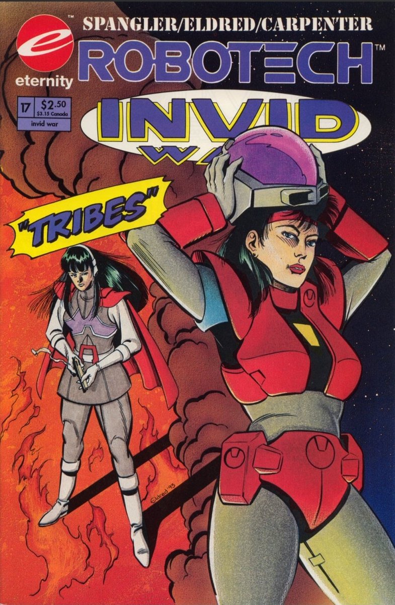 ComicsRobotech's tweet photo. INVID WAR #17
"Two Tribes"
Story by Bill Spangler
Art by Tim Eldred & Anthony Carpenter
Eternity Comics, September 1993
#Robotech #RobotechComics #BillSpangler #TimEldred https://t.co/5Nvr700JoP