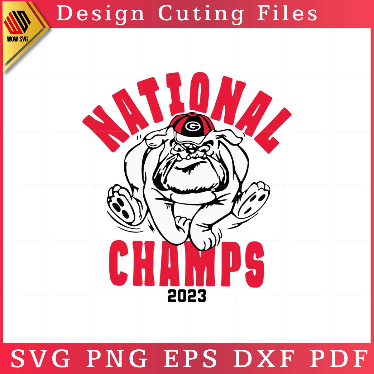 Georgia Bulldogs Logo 2023 Cfb National Championship Svg