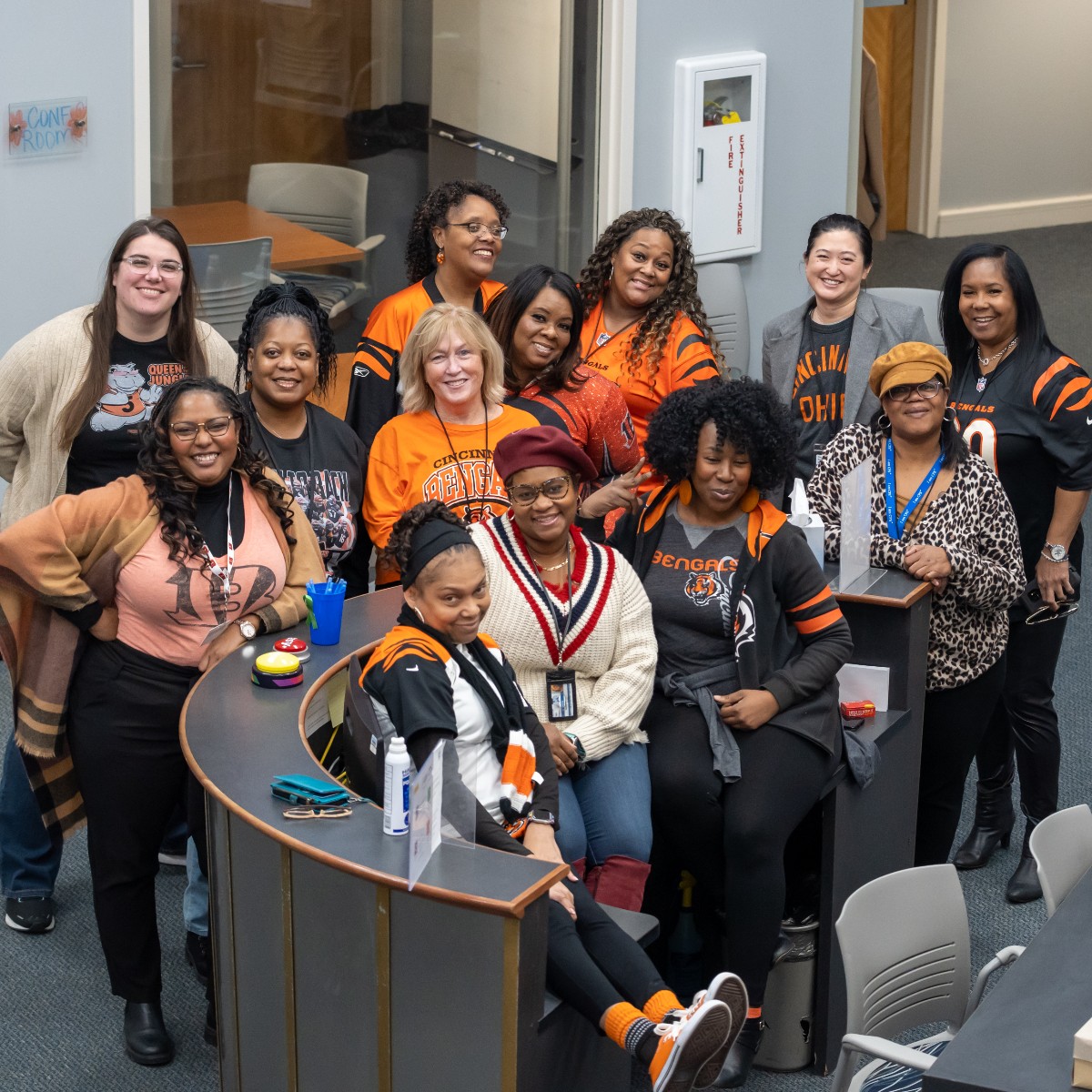 IamCPS's tweet photo. Thank you all for an amazing "Who Dey Friday!" If your school participated in any Bengals cheers or dances, let us know by tagging @Bengals and @IamCPS with #ruleyourschool 

@NBCSports @WLWT @SNFonNBC https://t.co/me0X29zayf