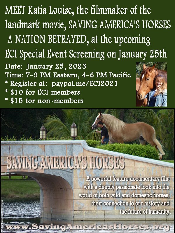 savingamehorses's tweet photo. Gather together with friends new &amp; familiar for this exclusive screening of @savingamehorses Registered participant questions will be discussed and answered live, during the event/ following the film.
https://t.co/FHc8lQnIQ5 https://t.co/EzHj4elJB6