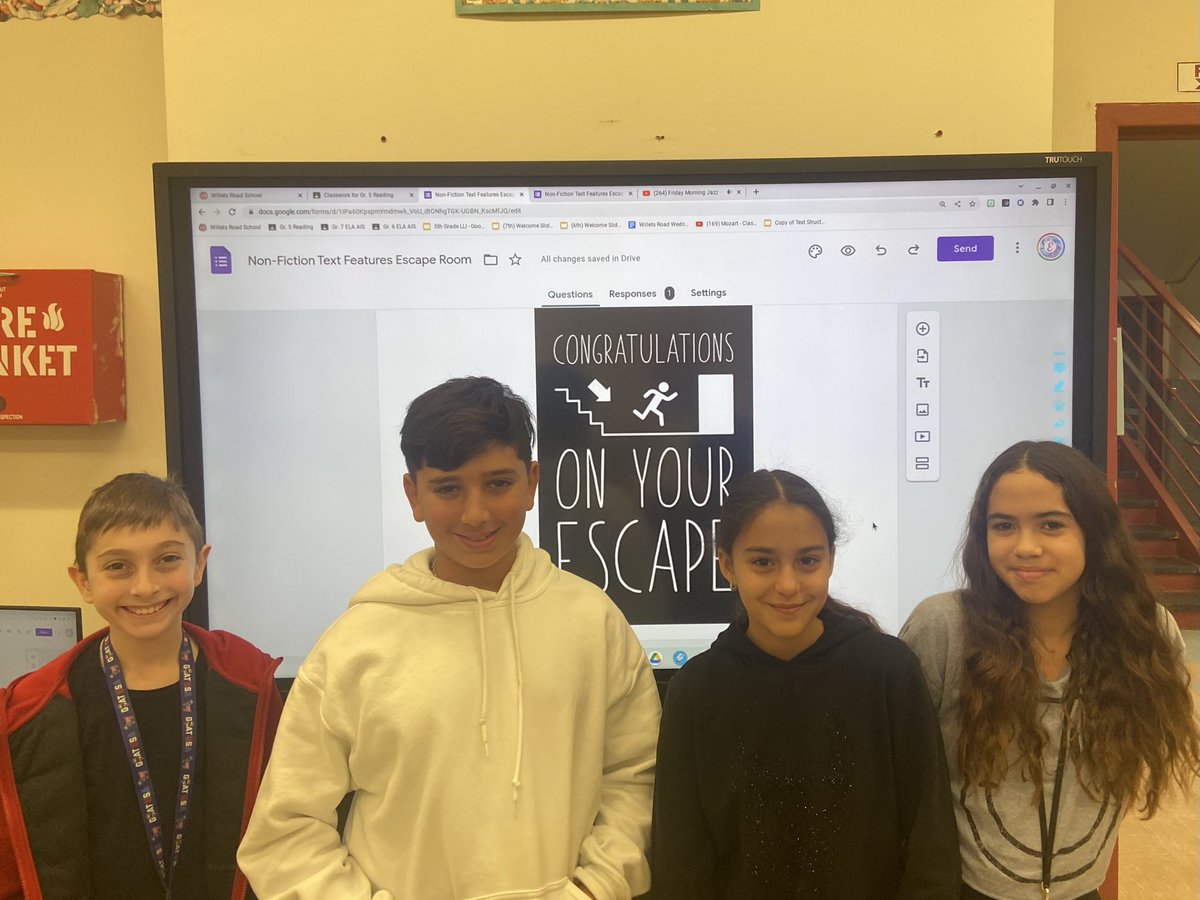Elizabeth Blatz (@blatzelizabeth) on Twitter photo Everyone was succesful in our Nonfiction Features Escape Room today! 🚪🌎 #ewlearns #ewliteracy <a href="/WilletsRoadMS/">Willets Road School</a> <a href="/NicoleHunn/">Nicole Hunn</a> Everyone was succesful in our Nonfiction Features Escape Room today! 🚪🌎 #ewlearns #ewliteracy <a href="/WilletsRoadMS/">Willets Road School</a> <a href="/NicoleHunn/">Nicole Hunn</a>