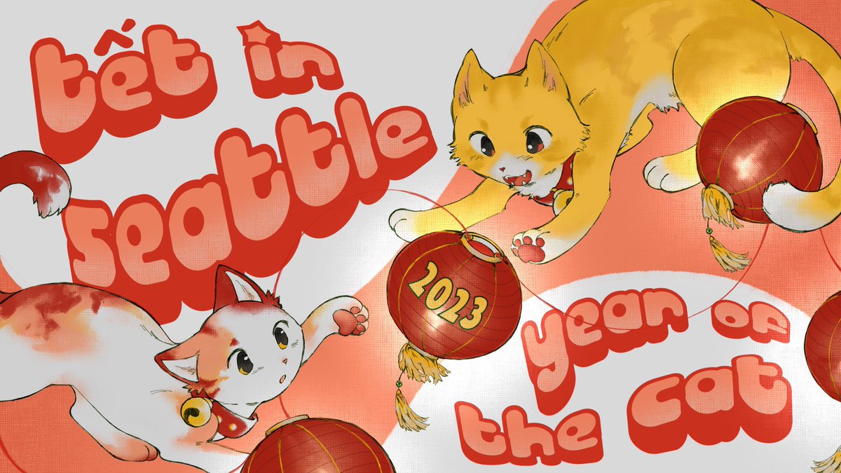 was in charge of the stage backdrop for the 2023 tết in seattle festival!