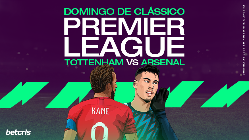 É JOGO DE GIGANTES!

O Tottenham quer a vitória para entrar no G4, e o líder Arsenal quer aumentar a vantagem sobre seus adversários.

Será que hoje o artilheiro Harry Kane balança as redes e sai com a vitória? Ou será que o Arsenal, do Martinelli, vence a partida?

#betcris