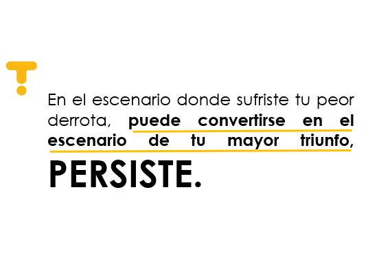 Recuerden, insistir, resistir, persistir y jamás DESISTIR.
#ExcelenteViernes