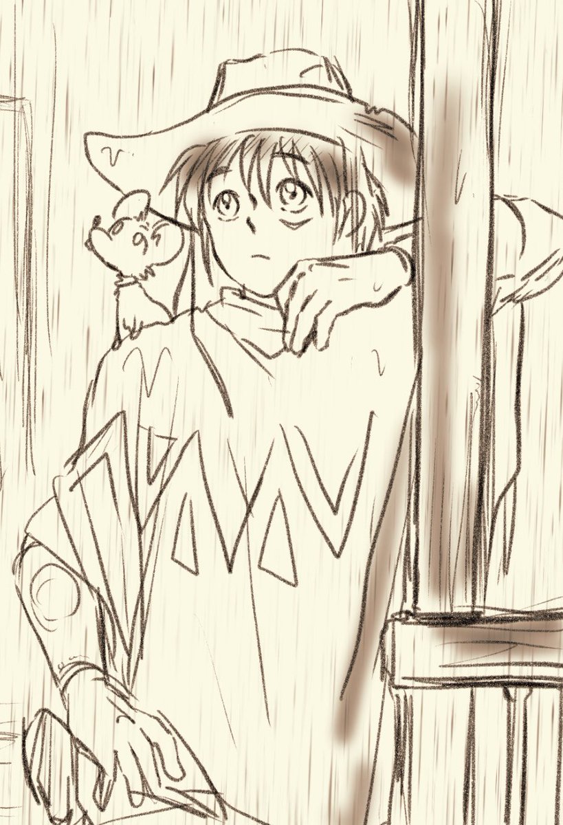 おはようさんです😄久々の雨模様。とは言ってもそこまでしっかり降っている雨ではありませんが、少しは湿度が上がりそうだから、喉のからからも肌のカサカサも少しマシになるかな😄
今日はまた都内まで出かけようと思ったけれど天気良くないし、創作日にするかの🙃
過去ラフ🤠🐭✨☂️