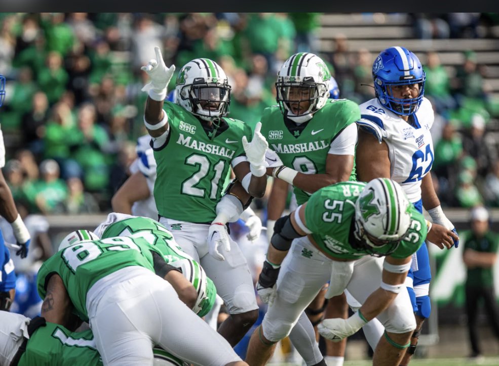 #AGTG Beyond Blessed to receive an offer from Marshall University 🟢⚪️ 
@CoachLGuidry <a href="/coachshaver19/">Mark Shaver II</a> <a href="/Coach_C_Boyd/">Chad Boyd</a> <a href="/BBrine37_APS/">Beau Briner</a>