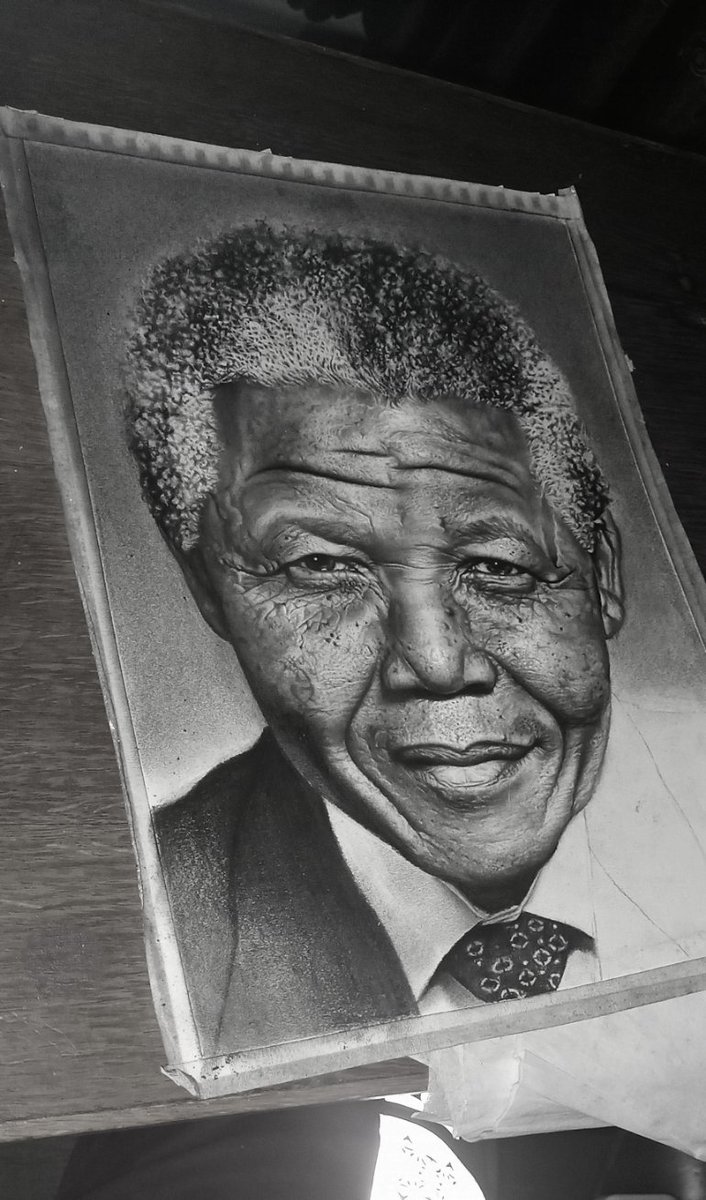 Finally!!!
It's done✊🏽🙌🏼🙏
I'm glad to share with you the complete pencil drawing on Madiba.
#NelsonMandela 
 <a href="/ArtMutuals/">Art(ist) RT & Support! ✩｡:*•.★✼☆｡.</a> <a href="/ArtMoots/">ArtMoots</a> <a href="/ab_art_it/">AB'art</a> 
 #Art #Hyperrealism
