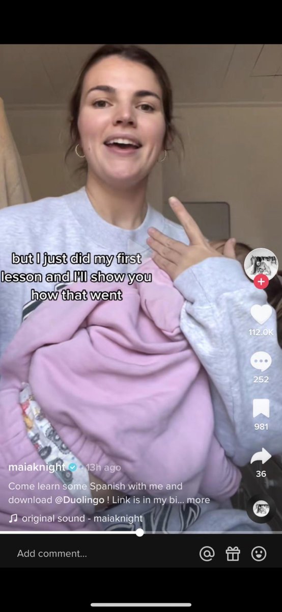 kidfreesocials's tweet photo. Here’s @duolingo’s ad featuring #MaiaKnight. Using #MaiaKnight  to promote their app is supporting child exploitation &amp; endangerment. She even made sure to put her kid in the ad (even tho she says she won’t show them anymore).

Don’t support companies that support #MaiaKnight https://t.co/YRCfv2fkPy