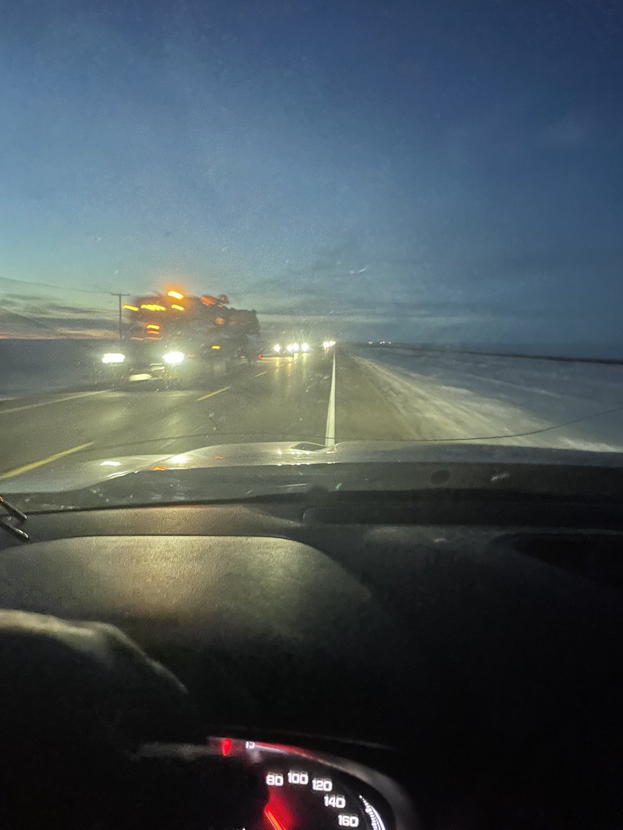 Why are we moving very wide and long pieces of equipment at dark 6:00pm on a Friday night on one of the busiest highways in Sask , that being Estevan to Regina. Miles of backed up traffic 🧐better road safety, c’mon