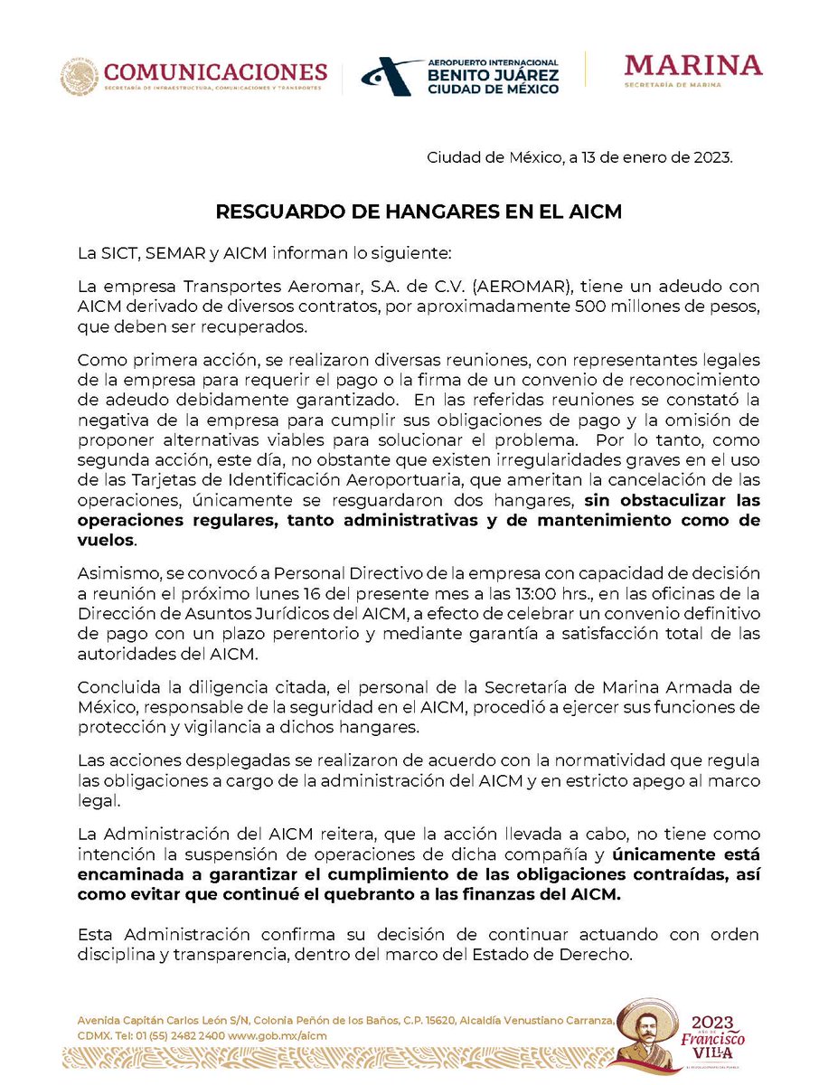 AICM_mx's tweet photo. #AICMInforma https://t.co/nJIm56T6ru