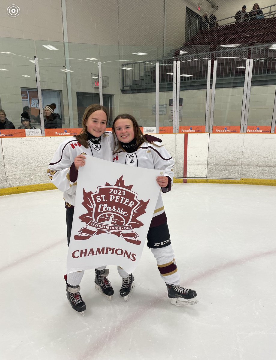 StPeterCSS's tweet photo. Congrats to our Girls Hockey Team for winning the Saints Classic.  Lots of training, hard work and dedication.  Thank you to coaches Martone and McGillis for providing our athletes with these opportunities.  4 siblings and 2 sets of cousins; this is @PVNCCDSB #BeingWell https://t.co/db0DWSPtWD