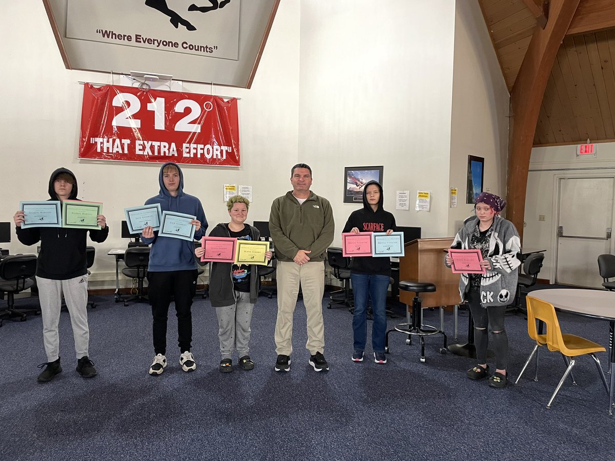 WarrickEd's tweet photo. Credit certificates are already in abundance this semester. Congratulations to Faith Baumgart, Zayden Bruce, Devyn Bruner, Anakin Burton, Ilana Eckert, Jack Gourley, Serena Johnson, Emma Smith, and Brenna Vanscyoc!  Check out how many are holding more than one credit certificate. https://t.co/vjzVYturX1