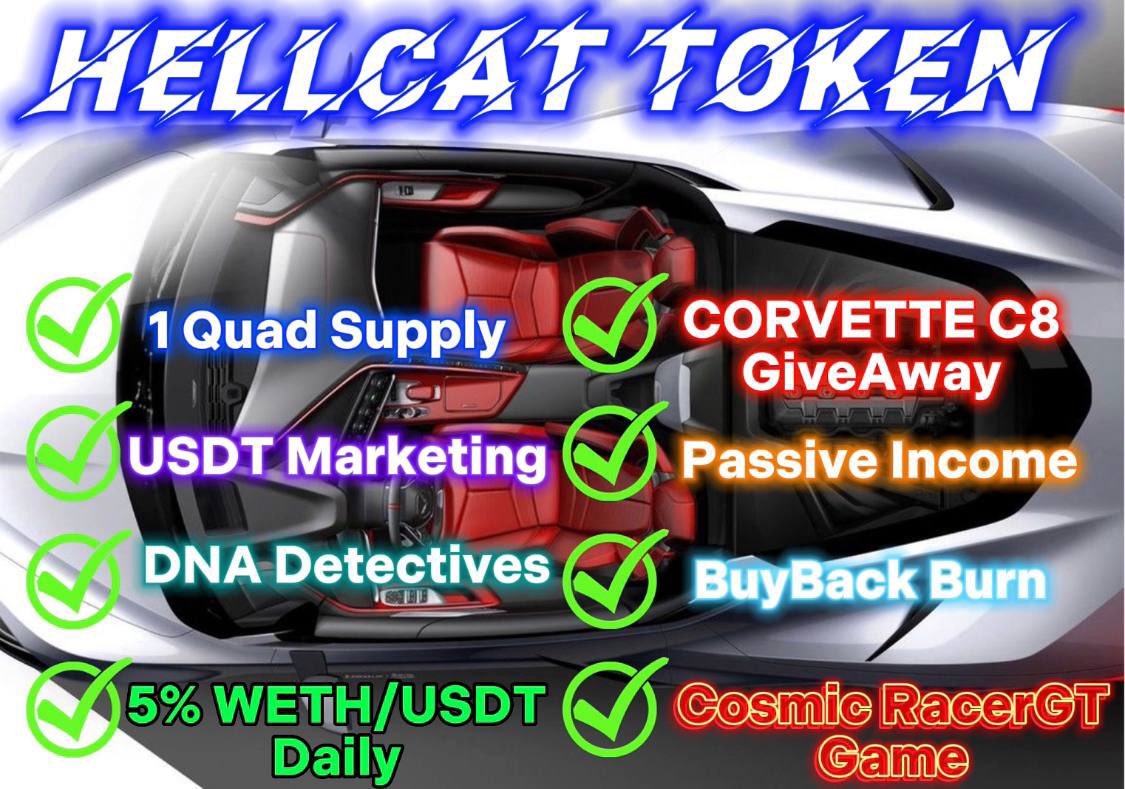 ShillManiac's tweet photo. @yourcryptodj A lot of people are about to get very lucky with this huge #Bullrun coming! #Hellcat #ThePeoplesToken #Crypto #Defi #CosmicRacerGT #HellcatDNA WE LAUNCH THIS MONTH‼️🚀🚀🚀🚀🚀🚀🚀🚀🚀🚀#PassiveIncome #Giveaways #BTC  #ETH #USDT @papa_woody21 👀👀👀👀👀🔥🔥🔥🔥🔥 https://t.co/uBaMiuOQCZ