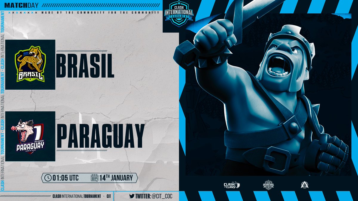 🔥week 1 🔥 Today they face each other at 7:05pm 🇲🇽 1:05 UTC <a href="/SelBrasilCoC/">Seleção Brasileira de CoC</a> 🇧🇷🆚 <a href="/selparaguaycoc/">Paraguay Clash Of Clans🇵🇾</a>🇵🇾 through the channel @MrFerCoC 

🔥facebook.com/ferchoc.coc1
🔥twitch.tv/ferchococ_
🔥youtube.com/channel/UCuLdl…