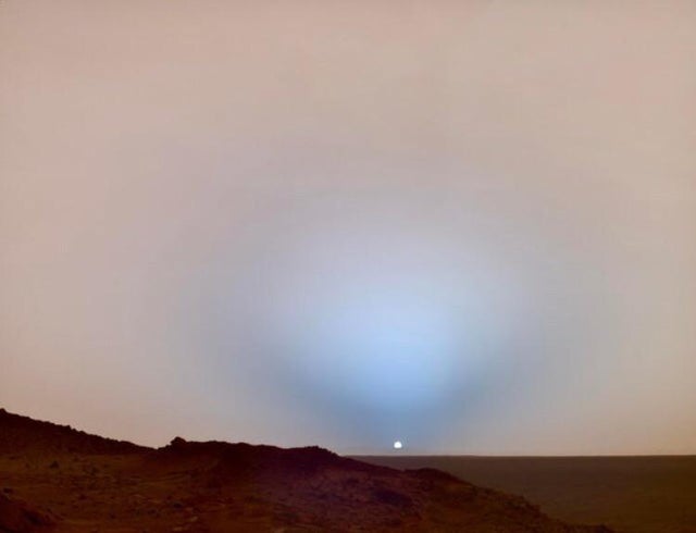 Sunset on Mars. NASA