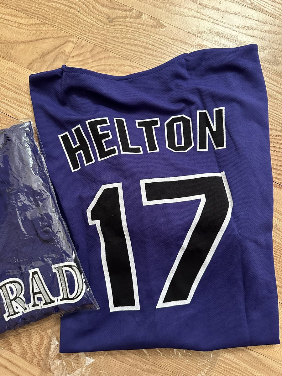 LoveTheRox's tweet image. Who wants a Helton jersey?! This was one of the more popular game giveaway items at Coors Field nearly ten years ago! I have two, both XL, &amp;amp; will draw two winners on Monday. To enter like or RT &amp;amp; tell me: what are you most looking forward to in the 2023 season?