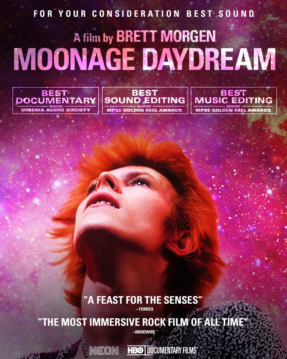 'The greatest rock movie of the decade' - Esquire Brett Morgen’s MOONAGE DAYDREAM is a 'David Bowie documentary as dynamic as the man himself.' Watch now On Demand.