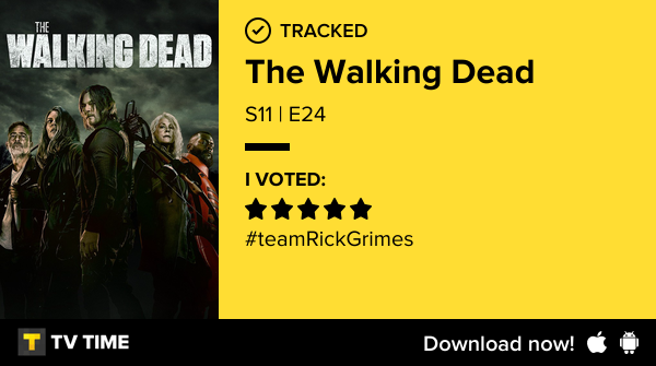 clararach's tweet photo. I've just watched episode S11 | E24 of The Walking Dead! #TWD  https://t.co/APzN4JqGJA #tvtime https://t.co/9vxtM2zZd7