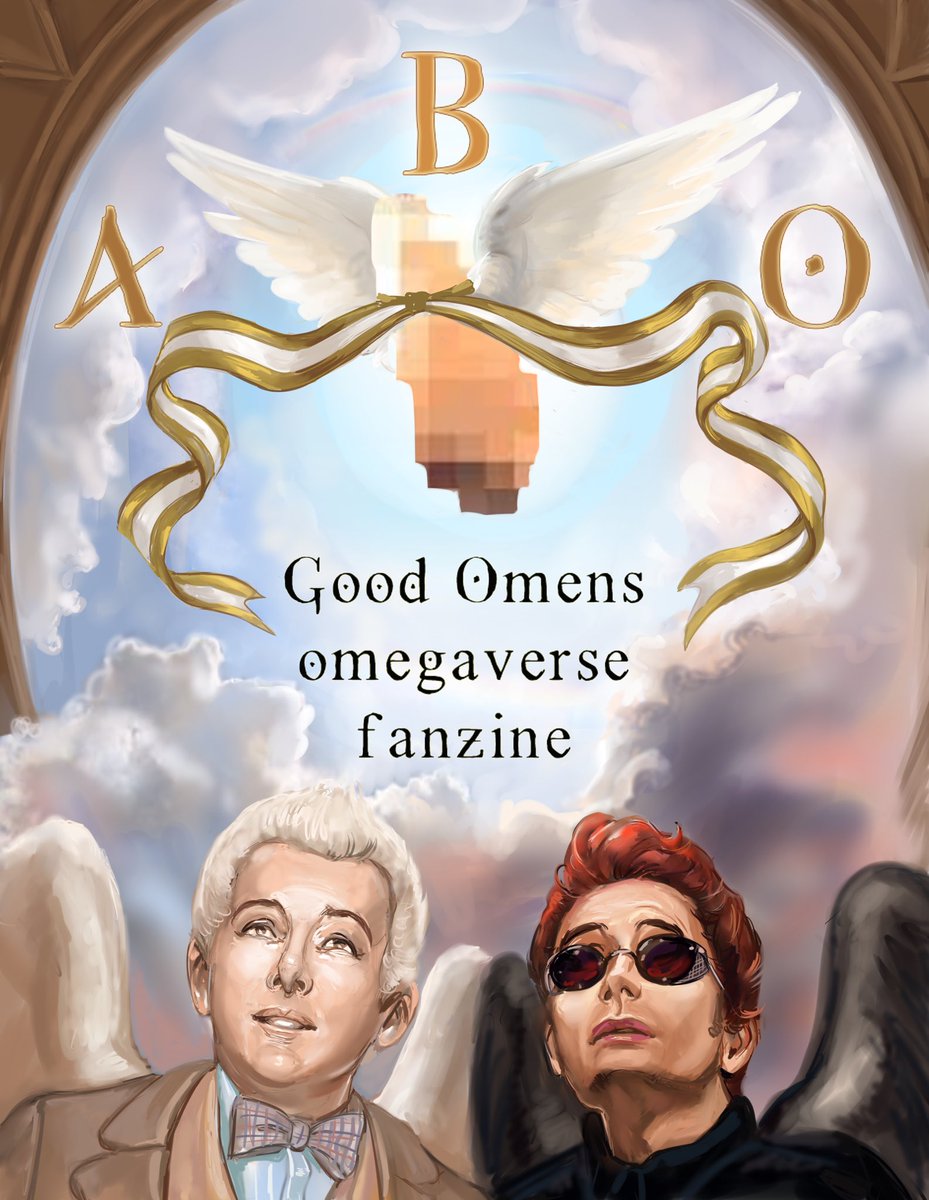 GomegaverseZine's tweet photo. Get ready for a 🔥 heat wave 🔥 this Valentine’s Day with the “Gomegaverse” Zine - A Good Omens Omegaverse themed fan zine coming out on February 14th! 

Follow for updates and some “knotty” sneak peeks! 😈🍆😇

#goodomens #goodomensnsfw #GoodOmensFanArt https://t.co/xUEMRXfhcB