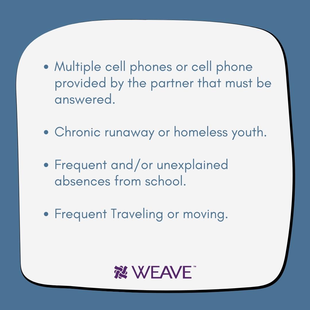 Sex trafficking is a form of modern-day slavery. Sex traffickers groom victims &amp; use violence, threats, lies, false promises, debt bondage, or other forms of control &amp; manipulation to prevent victims from leaving. Learn more: bit.ly/3Wb7RuN. #HumanTraffickingActionMonth