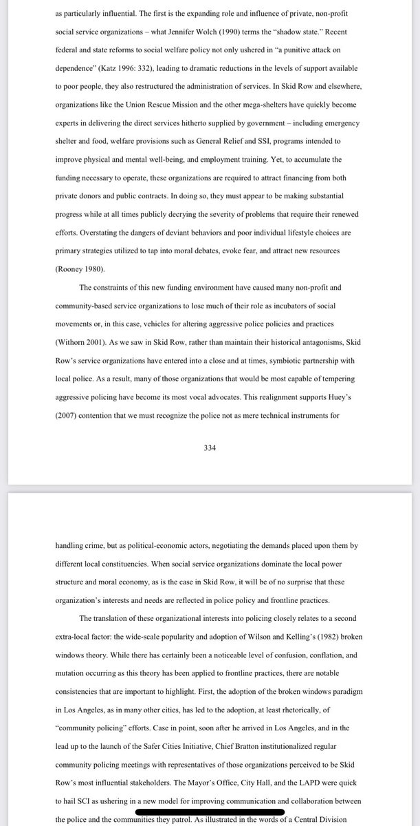 tmccormick's tweet photo. @RoofLesser @abales "Policing Rock Bottom: Regulation, Rehabilitation, and Resistance on Skid Row." 2012 PhD dissertation by Forrest Daniel Stuart (UCLA, Sociology).
https://t.co/Y4XinnygWz #TheCarceral #LoïcWacquant #Wacquant #SkidRow #SkidRowLA #TherapeuticPolicing https://t.co/YPxnGuT15E