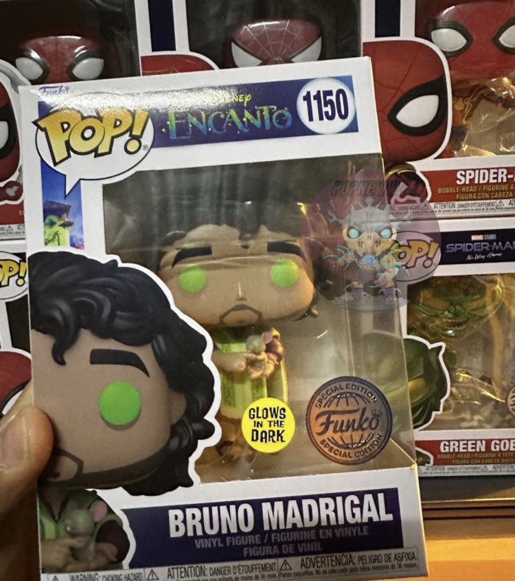FunkoPOPsNews's tweet photo. We don’t talk about Bruno ~ first look at this awesome GITD Bruno Madrigal Funko POP! Thanks @popnewws___ ~ #Bruno #Encanto #FPN #FunkoPOPNews #Funko #POP #POPVinyl #FunkoPOP #FunkoSoda https://t.co/vGNxB88qdg
