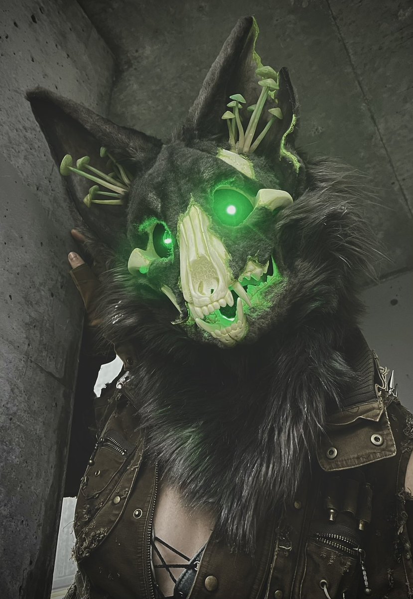 deleon_fursuits's tweet photo. Got to do a few hours of suiting this afternoon! I love my Skulldog so much! https://t.co/DaoBY8516d