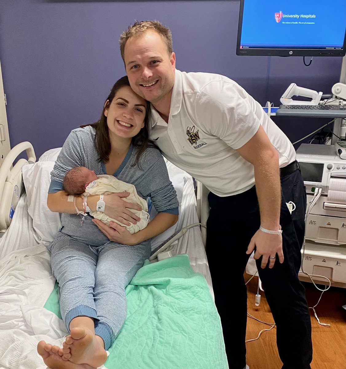 CoachRosinski's tweet photo. For the last 19 weeks, @UHhospitals told us our first son was on his way.

After 2 gender reveals, a lot of blue paint, &amp; cute baby boy clothes…Steph gave birth to our 2nd beautiful DAUGHTER on Wednesday, the surprise of a lifetime 👩‍❤️‍👩

Mom &amp; Madison are healthy &amp; doing great ❤️ https://t.co/ADVWmaQLUP