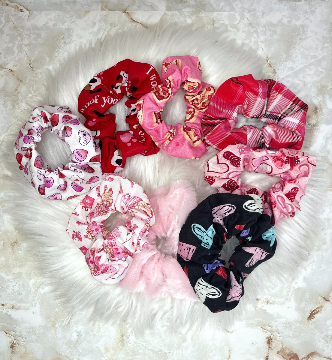 Valentines Day scrunchies are here💘