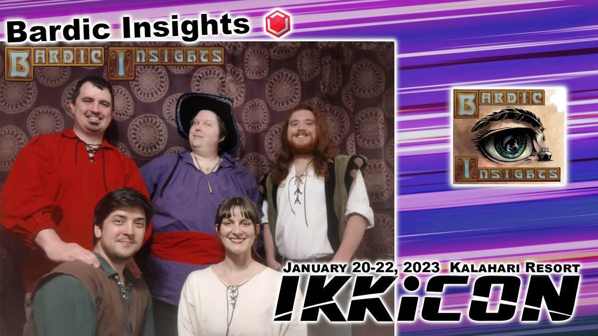 IKKiCON's tweet photo. We are excited to announce our featured panelist Bardic Insights for IKKiCON!
Bardic Insights is well known for their improv panels including Cosplay Chess!
.
.
.
.
.
#animeconvention #panelist #anime #gaming #ikkicon #improv #ikkicon17 #cosplaychess https://t.co/vUR3ixZu3T
