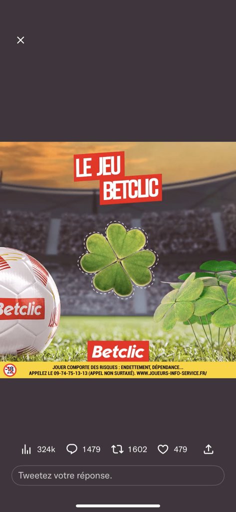 Adamo09129502's tweet photo. @Betclic https://t.co/qpZn3pPA7t