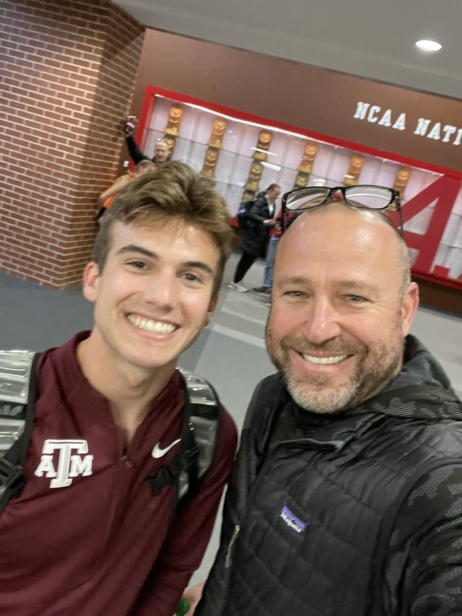 Blast from the past…ran into Francesco Romano #ehsalum2018 at the Arkansas Invitational! Franky recently graduated from EIU and taking advantage of his 5th year competing at Texas A&amp;M while working on his Masters in Computer Science!