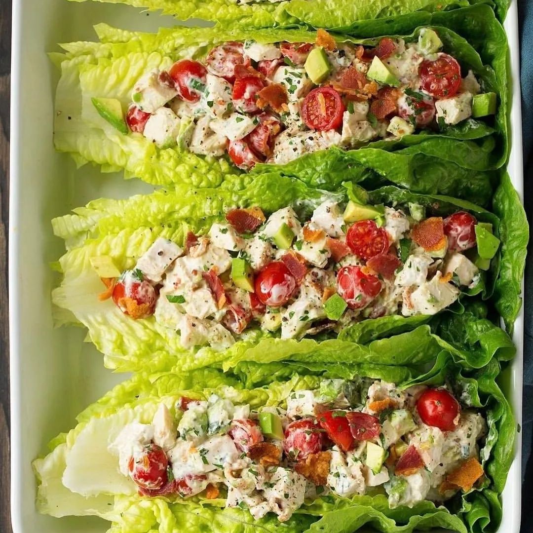 Lowcarbjiji's tweet photo. BLTA Chicken Salad Lettuce Wraps! Made lighter with Greek Yogurt and no bread so you can still enjoy a classic blt without all the guilt.
❤️Follow us to get daily keto tips and recipes.📸Credit - cookingclassy
#ketoresults #ketojourney #keto #ketolife #weightlosstransformations https://t.co/L2YbJbMI9b