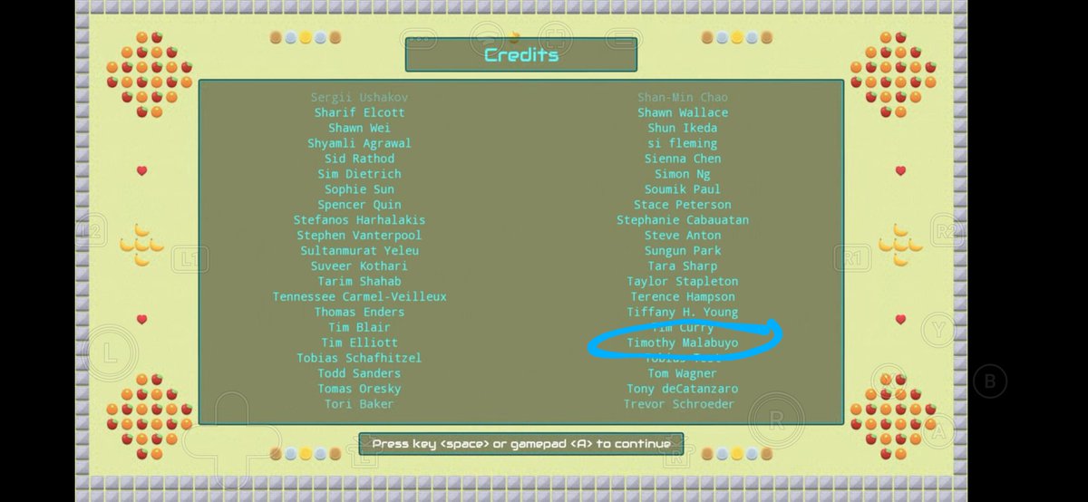 malabooboo's tweet photo. My name in the credits of a video game! 🥹
#stadia #wormgame https://t.co/bvcS04xwoZ