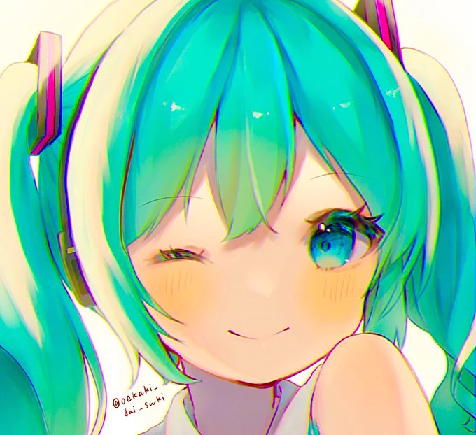 #絵を彩度100にすると超派手 輝くぜ 