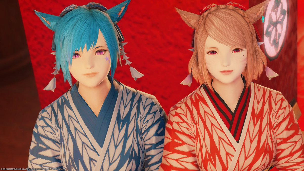 Saber_Yoshi's tweet photo. #SSP_FF14 の新年会で #パンデモ神社 行ってきたやつ～♪
和装良き良き👘🌸
巫女ッテ好きーっ"(∩>ω<∩)"✨️

#XIV_PICTCLIP #FF14 https://t.co/TY9CjqVIQz
