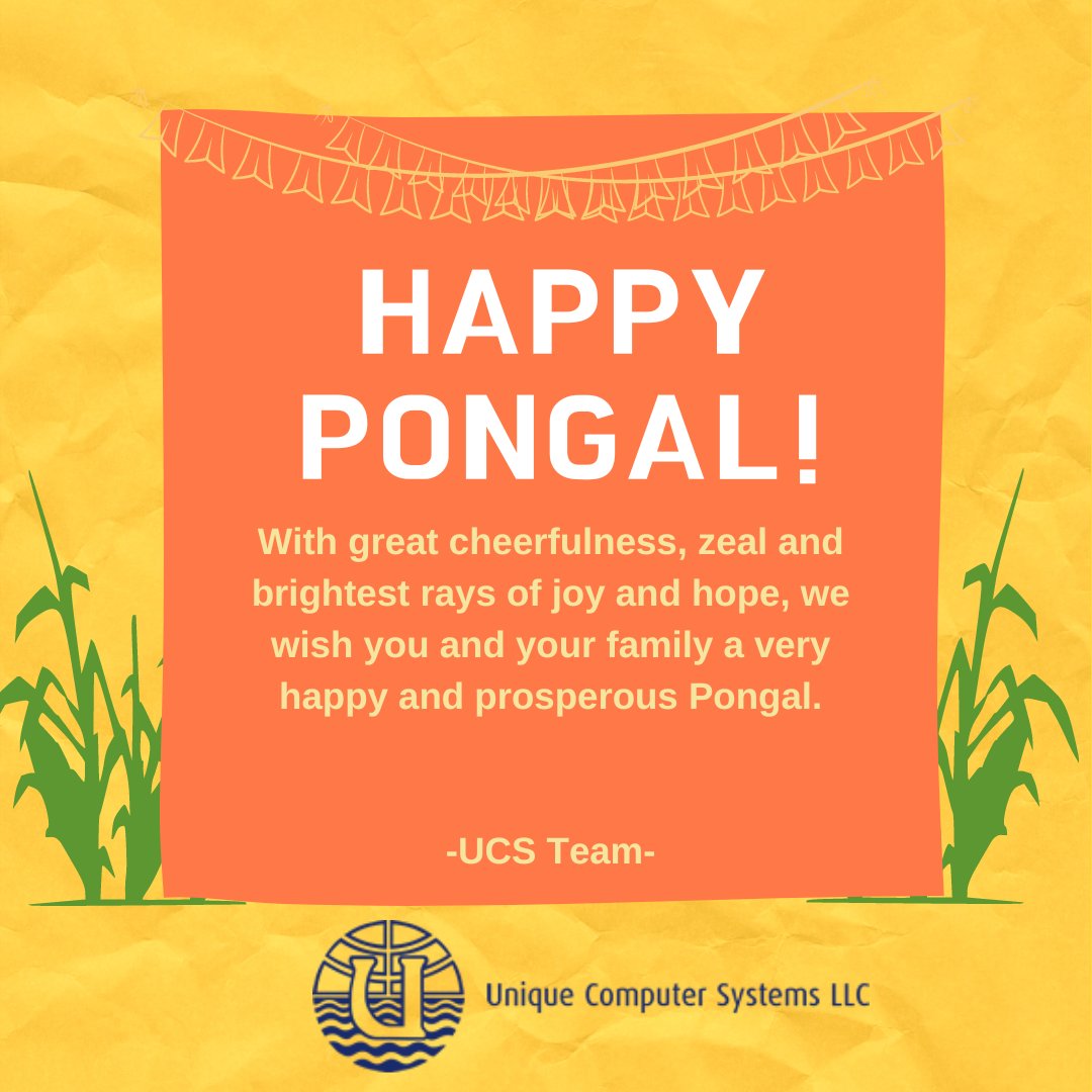 Reson8SMS's tweet photo. Pongal connects you to the brightest of moments. May you reach new heights on this auspicious occasion. Here’s wishing you a very happy Pongal from UCS Family.
#Pongal #UCSteam #celebration https://t.co/Qzk9v0w9Su
