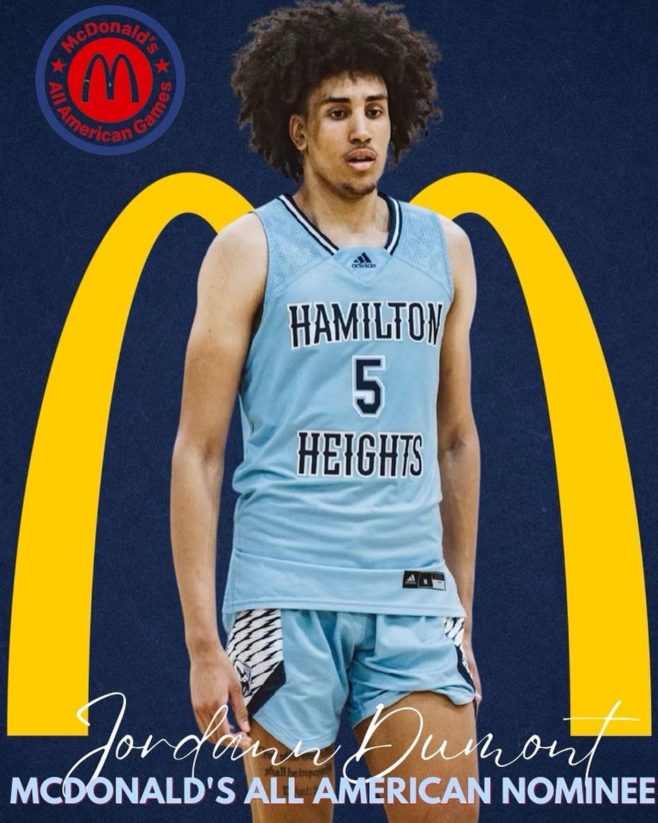 Congratulations to Jordann Dumont on being a nominee for the 2023 McDonalds All American Game in Houston, Texas. 

Jordann played for our 17U team this spring and summer and a standout at Hamilton Heights Christian (TN)

Congrats Jordann! 

#TheHeights
#AdidasBasketball