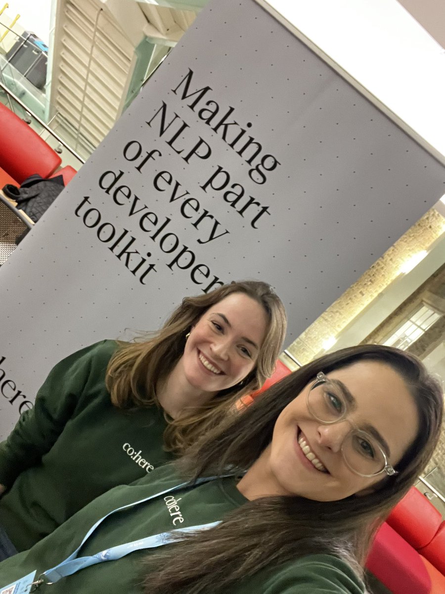 KS_TechTalent's tweet photo. @CohereAI x #SheHacks π©βπ»π―ββοΈ WHOβS HACKING WITH US THIS WEEKEND!? Come visit our booth to chat #NLP and #LLMs π₯° https://t.co/fuJarrRYZ6